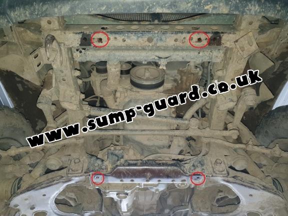 Steel sump guard for Toyota Hilux