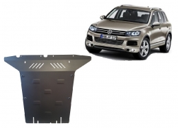 Steel sump guard for VW Touareg