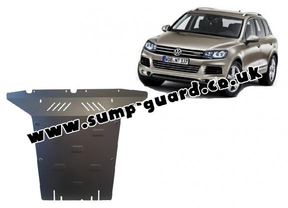 Steel sump guard for VW Touareg