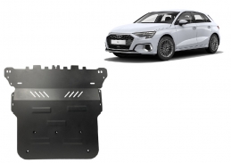 Steel sump guard for Audi A3