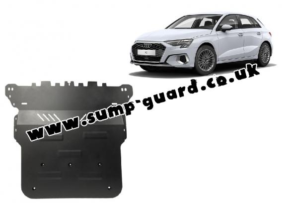 Steel sump guard for Audi A3