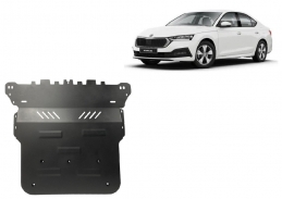 Steel sump guard for Skoda Octavia 4