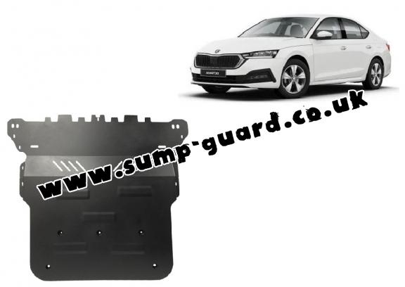 Steel sump guard for Skoda Octavia 4