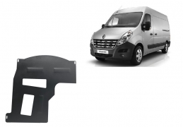 Steel catalytic converter guard/cat lock for Renault Master 3