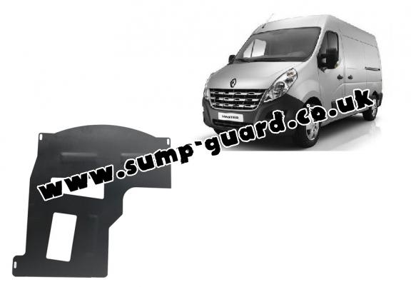 Steel catalytic converter guard/cat lock for Renault Master 3