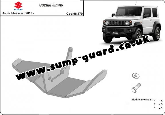 Steel differential guard for Suzuki Jimny