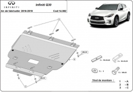 Steel sump guard for Infiniti Q30