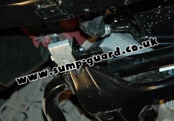 Steel sump guard for Audi Q7