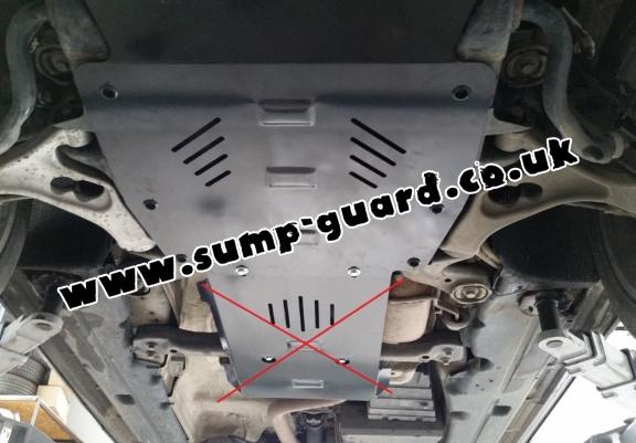 Steel sump guard for Audi Q7